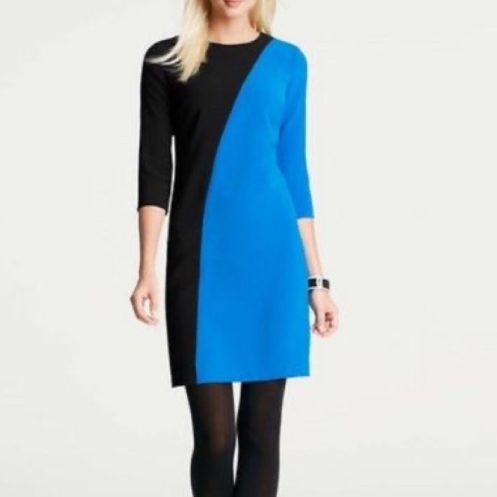 Ann Taylor color block dress